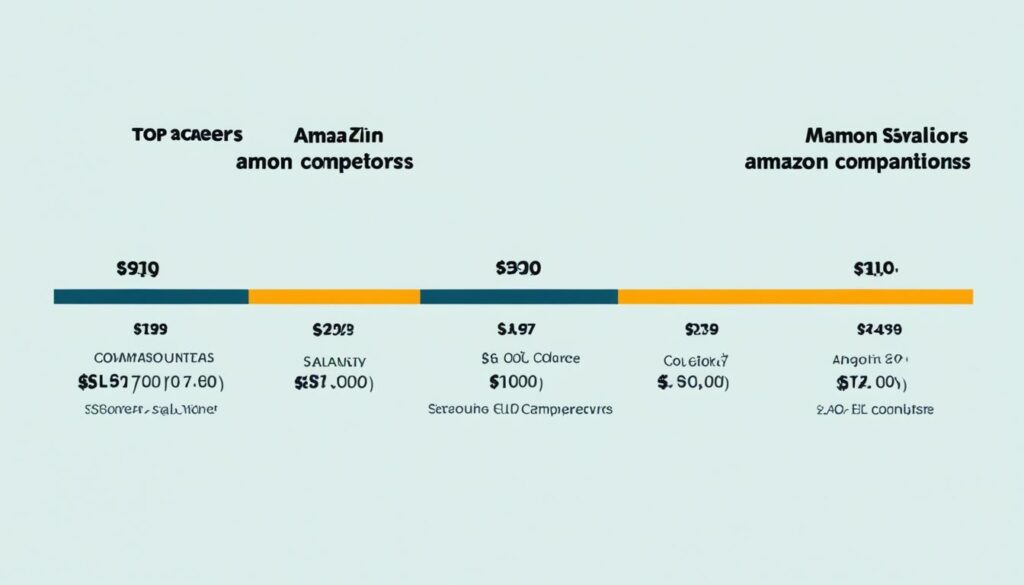 amazon competitors' average salaries