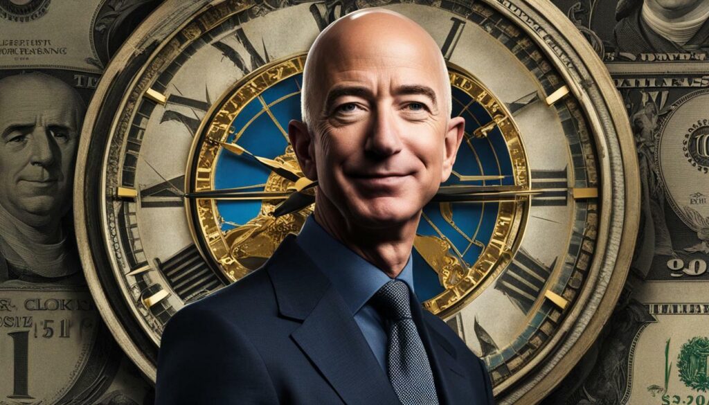 how much money does jeff bezos make a second