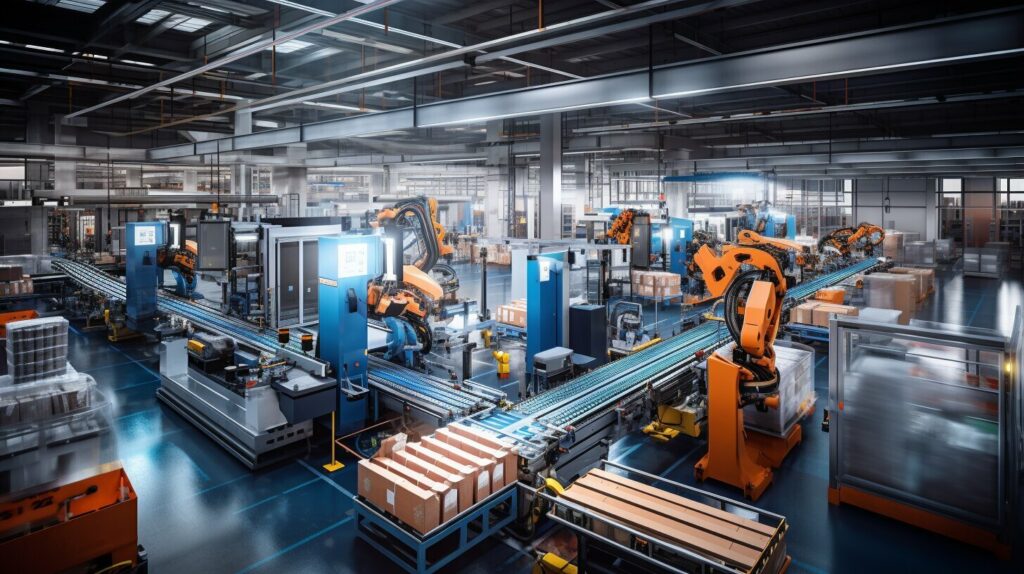 Robotic automation in a manufacturing facility