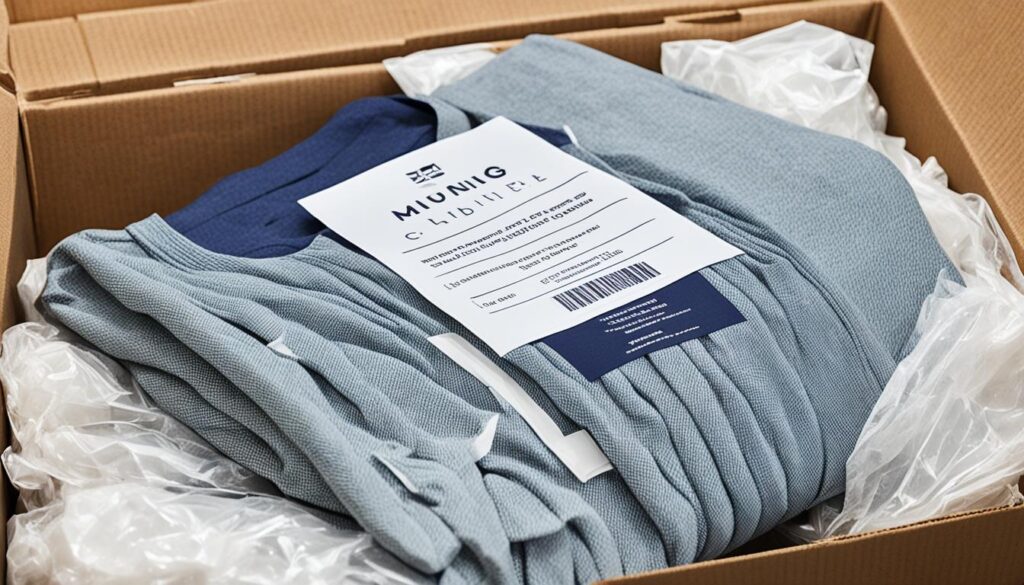 shipping and packaging your sold clothes