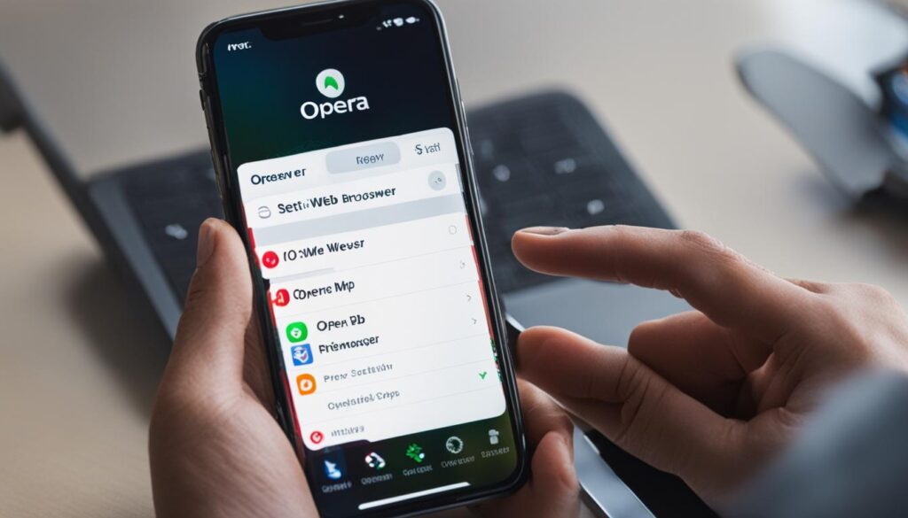 unblock pop-ups in Opera on iPhone